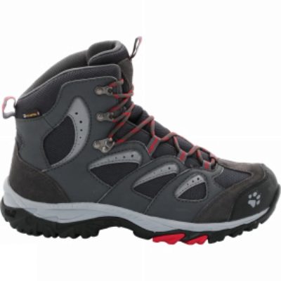 Jack Wolfskin Womens MTN Storm Texapore Mid Boot Black/Racing Red Jack Wolfskin Womens MTN Storm Texapore Mid Boot Black/Racing Red